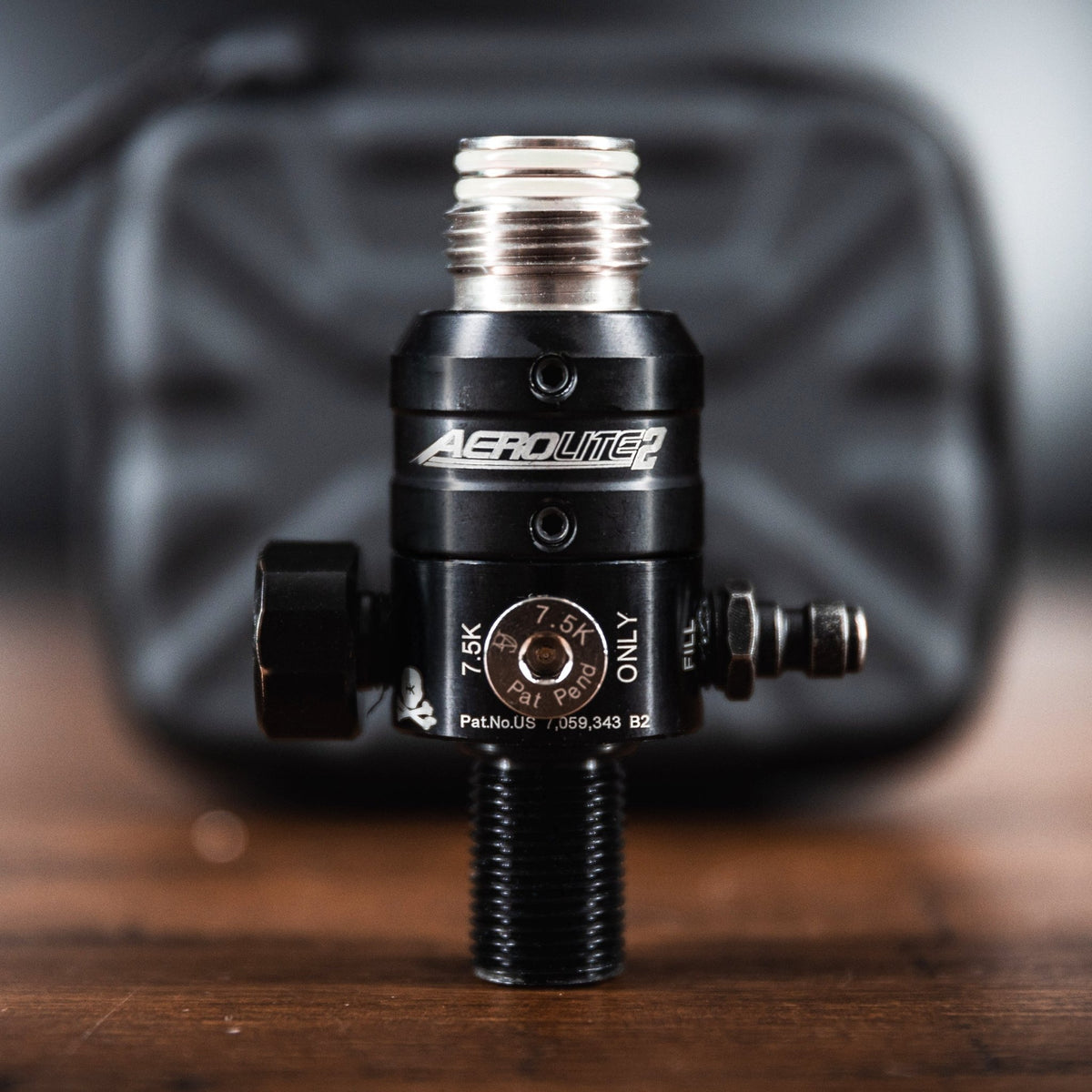 AeroLite Pro XT Regulator + Case (Stainless Steel Threading) - KA Tech Airsoft - Tank Regulator