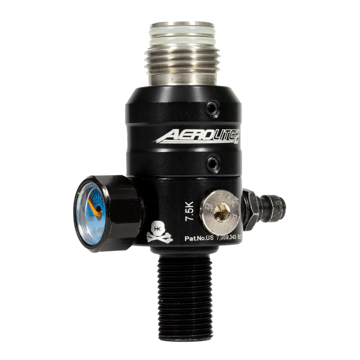 AeroLite Pro XT Regulator + Case (Stainless Steel Threading) - KA Tech Airsoft - Tank Regulator