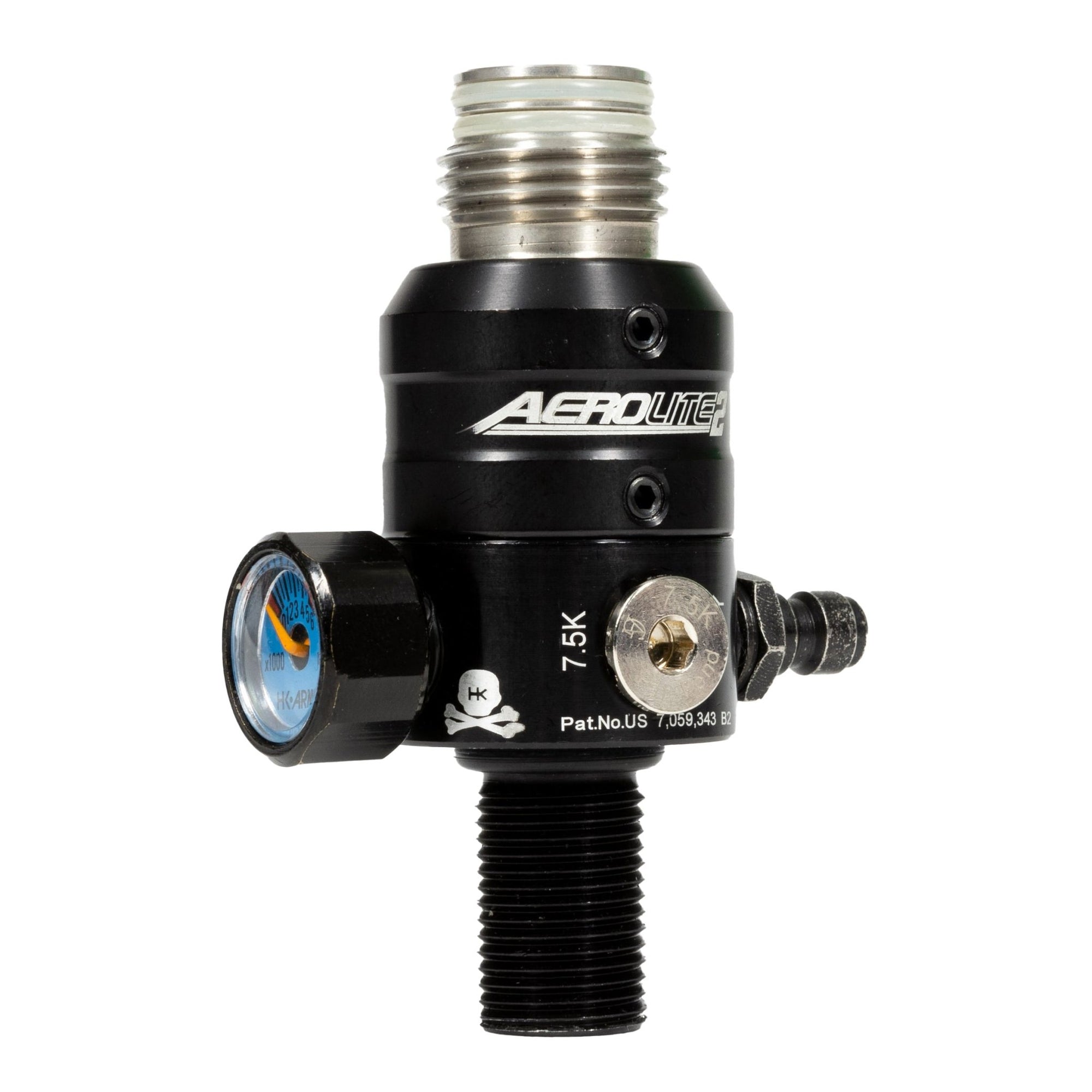 AeroLite Pro XT Regulator + Case (Stainless Steel Threading) - KA Tech Airsoft - Tank Regulator