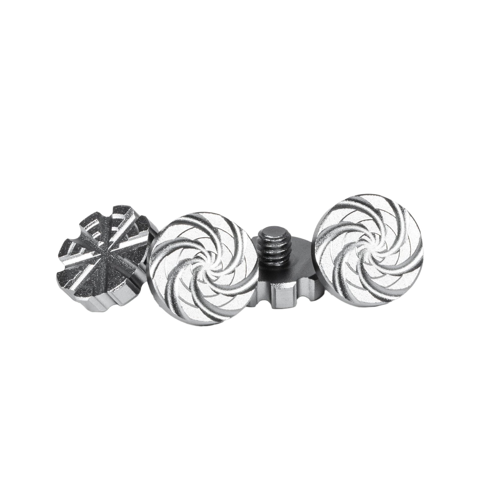 Machined Goggle Screw Set "Cyclone" - KA Tech Airsoft - Goggle Accessories