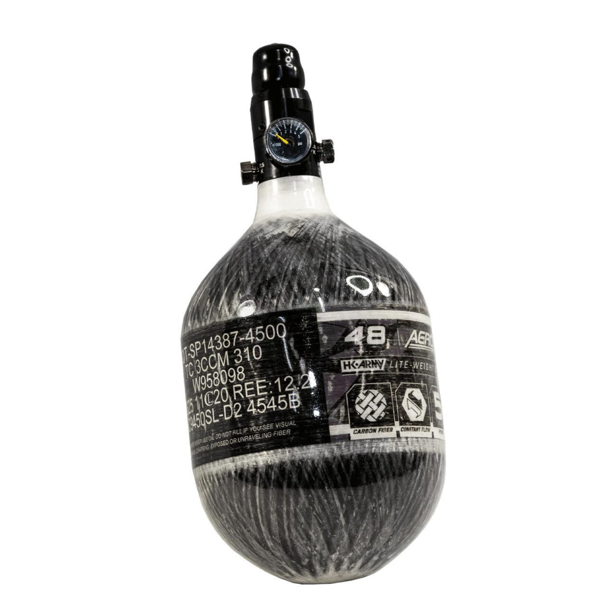 HK Army 48/4500 AEROLITE Carbon Fiber Tank | SLP - KA Tech Airsoft - HPA Tank
