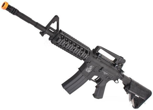 Colt Licensed Full Metal M4A1 RIS Carbine w/ Crane Stock Airsoft AEG Rifle - KA Tech Airsoft - Airsoft Rifle