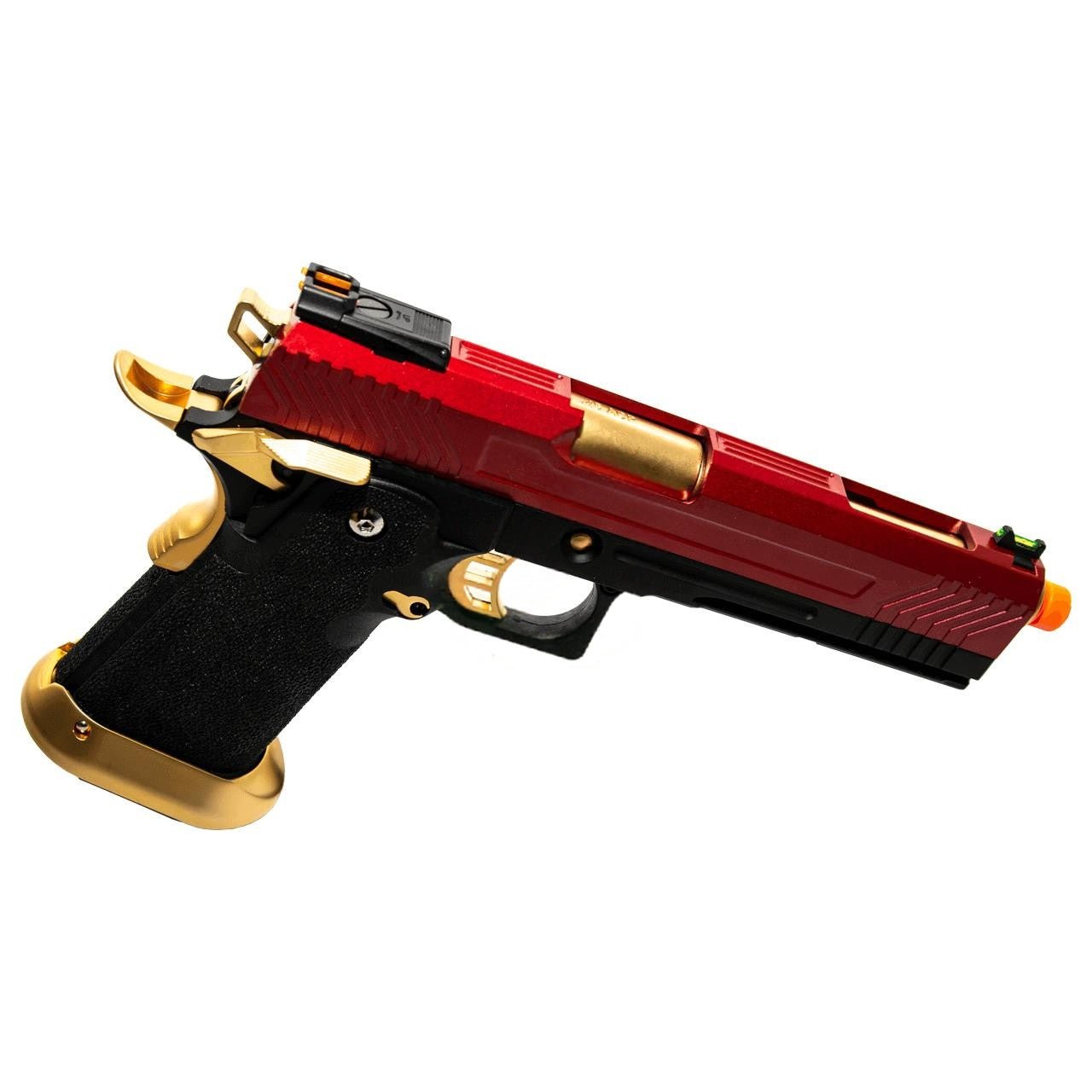 AW Custom Hi - Capa Competition GBB Pistol Red / Gold - KA Tech Airsoft - Pistol
