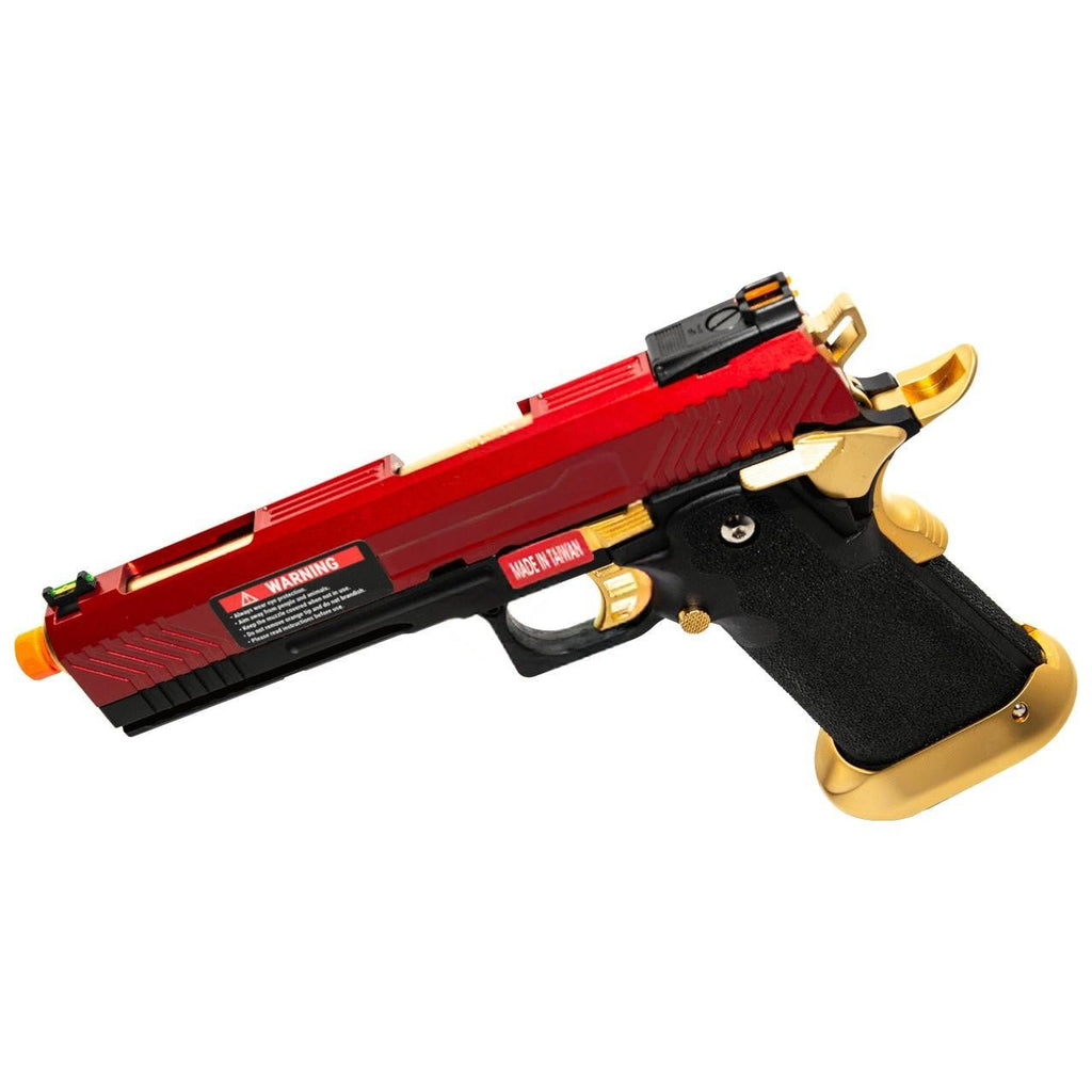 AW Custom Hi - Capa Competition GBB Pistol Red / Gold - KA Tech Airsoft - Pistol