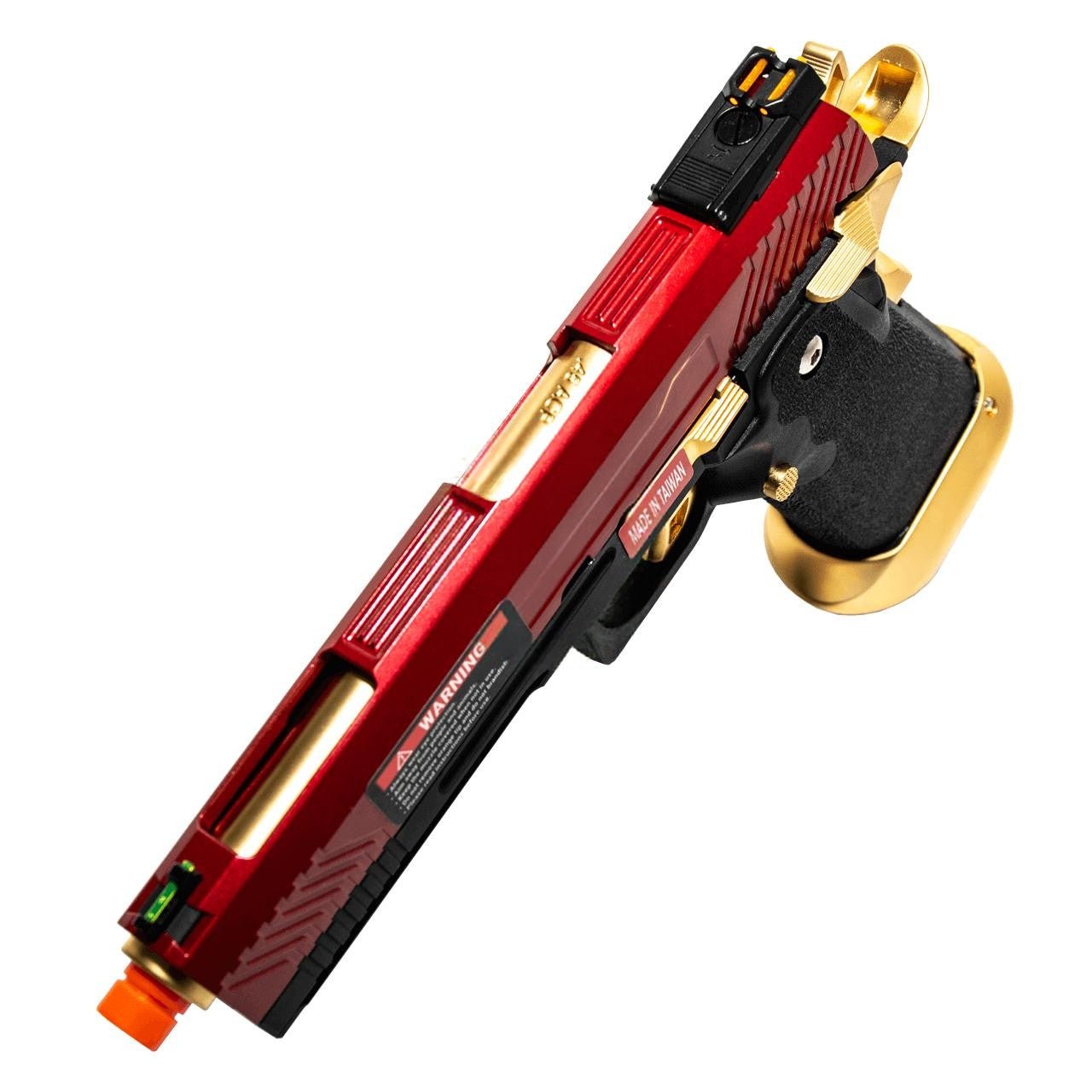 AW Custom Hi - Capa Competition GBB Pistol Red / Gold - KA Tech Airsoft - Pistol