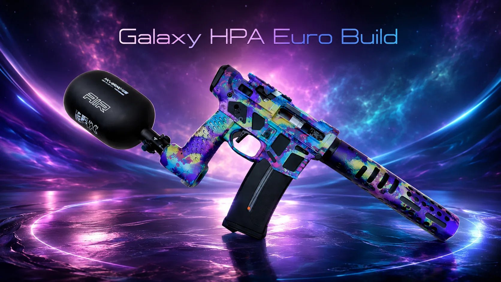 Custom galaxy-finish HPA rifle build